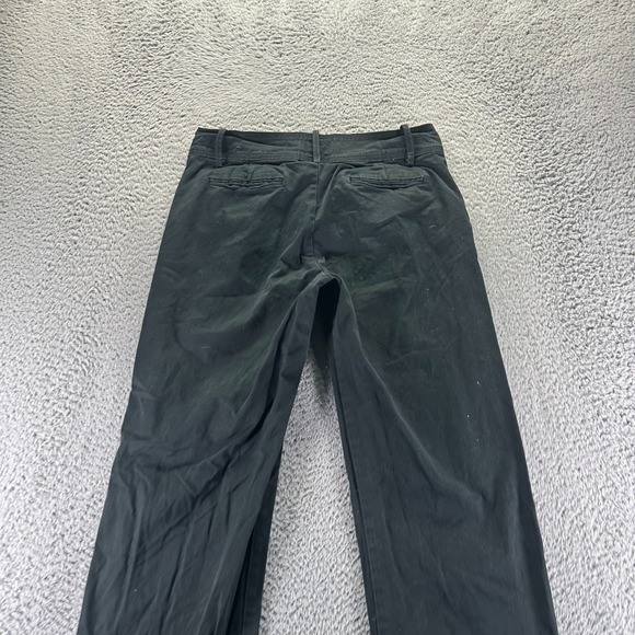 Lee Pant Women 10 Black Cotton Chino Straight Leg Career Business Formal Stretch - Picture 6 of 10